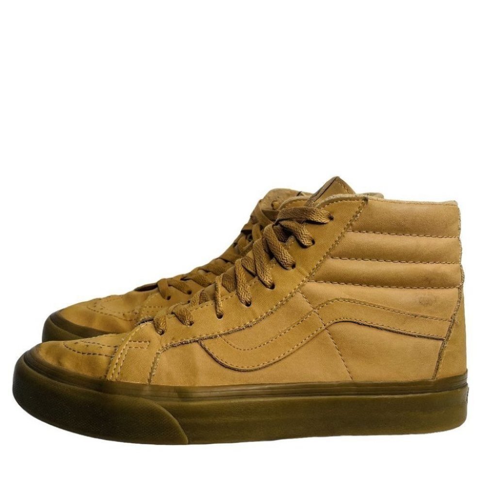 Vans Of The Wall Unisex Adults Sk8 Hi Brown Wheat Sneaker Shoes Size M 9 W 10.5